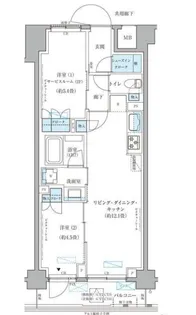 パークアクシス文京本郷【6階】の間取り