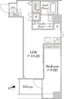 BluRock銀座イースト【2階】の間取り