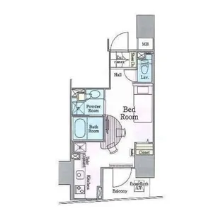 ロイジェントパークス四ツ谷【4階】の間取り