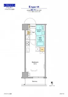 プラウドフラット浅草【7階】の間取り