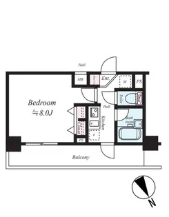サンスタレ西浅草【10階】の間取り