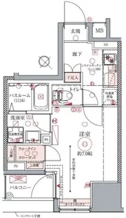 ドムス・スタイル銀座東【9階】の間取り