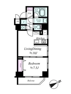 ハーモニーレジデンス浅草【9階】の間取り