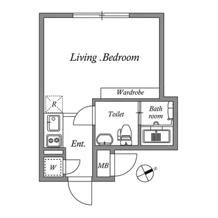 ALERO後楽園【2階】の間取り