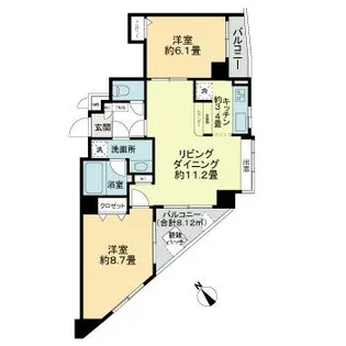 アムフラット蔵前ステーションフロント【10階】の間取り
