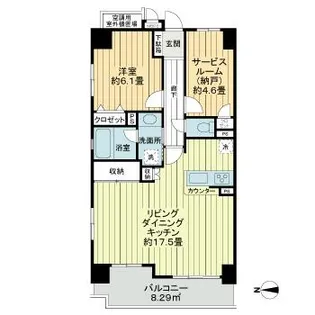 レクセルマンション浅草【7階】の間取り