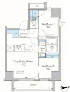 アーバネックス上野元浅草【5階】の間取り
