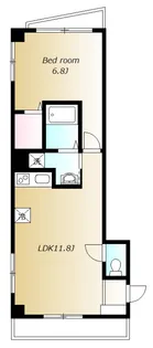 リリックス【201号室】の間取り