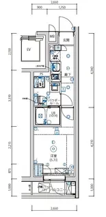 アルテシモアクレ【2階】の間取り
