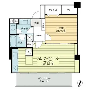 NK麹町コータース【9階】の間取り