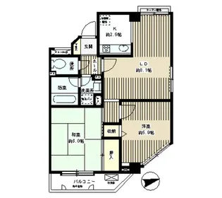 タウン・ハイム本駒込【3階】の間取り