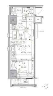 クレイシア秋葉原ラグゼスウィート【9階】の間取り