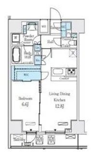 レジディア大手町北【6階】の間取り