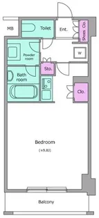 レジディア九段下【5階】の間取り