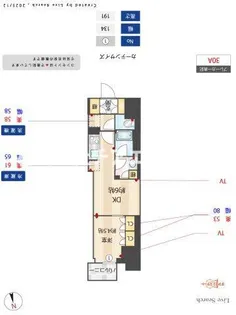 Brillia ist 浅草【4階】の間取り
