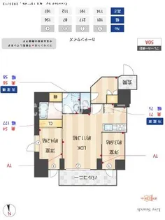 Brillia ist 浅草【7階】の間取り