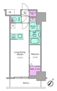 アーバネックス日本橋茅場町【9階】の間取り