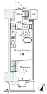 ベルファース神田神保町【11階】の間取り