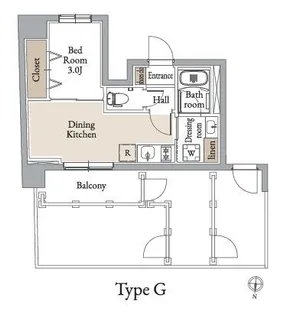 グランカーサ住吉Ⅲ【7階】の間取り