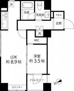 ハイリーフ上野【11階】の間取り