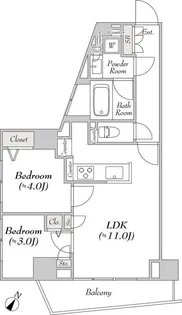 ルミーク文京千石【4階】の間取り