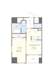 ペイサージュ文京【8階】の間取り