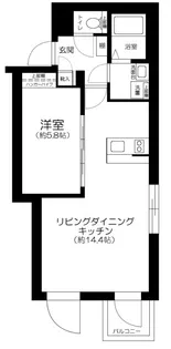 Le Nid 日本橋【1階】の間取り
