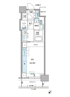 パークアクシス豊洲キャナル【14階】の間取り