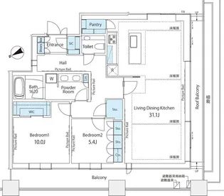 東京ミッドタウン八重洲 八重洲セントラルスクエア【7階】の間取り