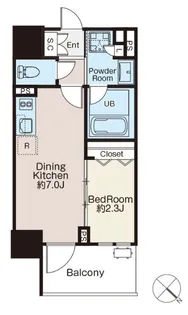 クラシアム文京白山【10階】の間取り