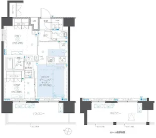 ZOOM本郷【14階】の間取り