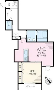 PARK六義園【2階】の間取り