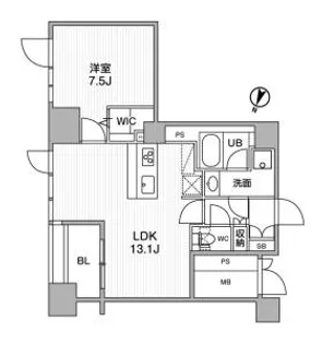 東神田テラスレジデンス【11階】の間取り