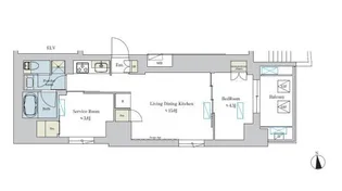 Brillia ist 浅草【3階】の間取り