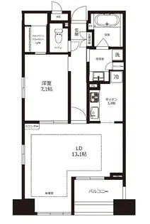 ベラカーサ秋葉原【4階】の間取り