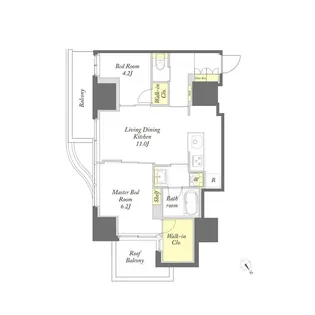 プライムメゾン入谷【3階】の間取り