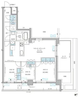 パークアクシス文京本郷【8階】の間取り