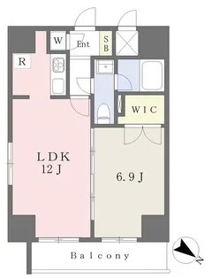 フォレシティ小伝馬町【1401号室】の間取り