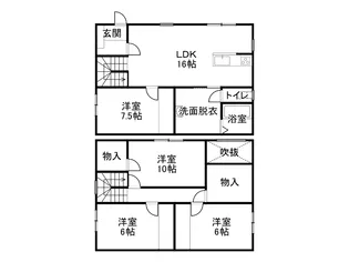 北海道中川郡池田町字西二条4丁目【一戸建】の間取り
