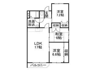 サンブライトハイツNO3【4階】の間取り