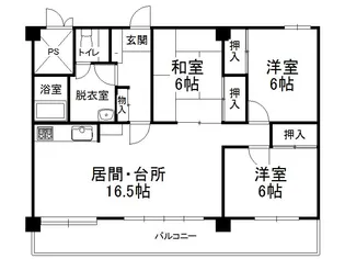 帯広マンション 第2【802号室】の間取り