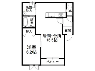 ヴェール【1階】の間取り