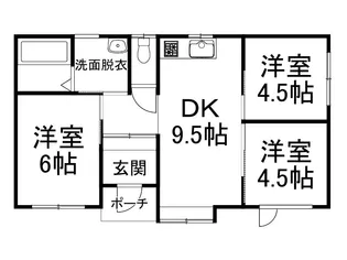 北海道河西郡芽室町祥栄北9線【一戸建】の間取り