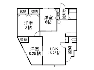 リバーサイドJOY【103号室】の間取り