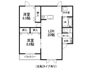 バップバーレンN館【1階】の間取り