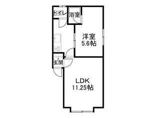 カイセイマンション【102号室】の間取り