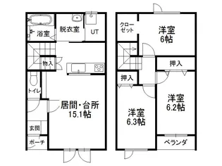 スピカⅢ K【D号室】の間取り