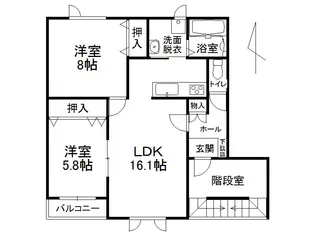 ノルドN【1階】の間取り