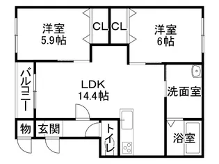 Gracias122【303号室】の間取り