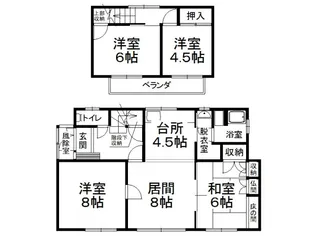 北海道帯広市西十八条南2丁目【一戸建】の間取り